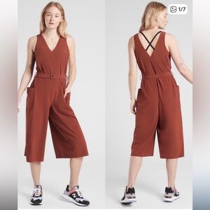 Athleta Women's Black Jumpsuit w/belt